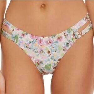 Isabella Rose Maui Floral Reversible Swim Bottom Sz XS NWT